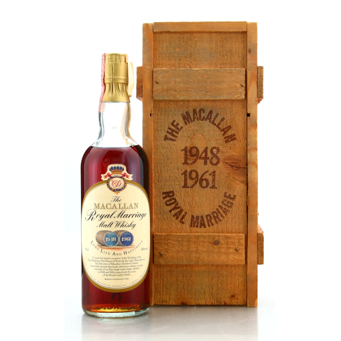 Macallan 1948/1961 Royal Marriage 1981