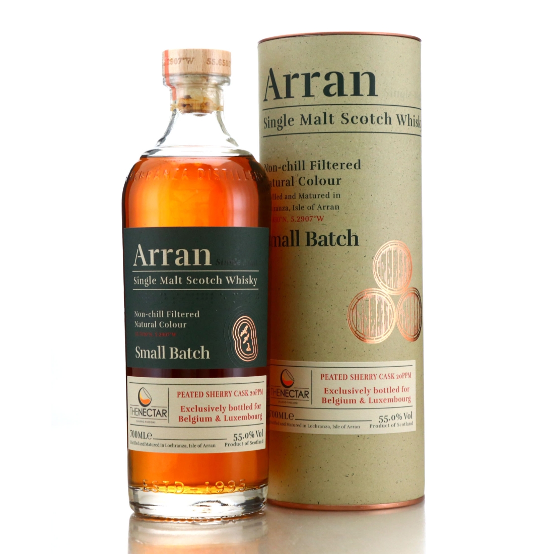Arran Small Batch Peated Sherry Cask 20ppm / The Nectar