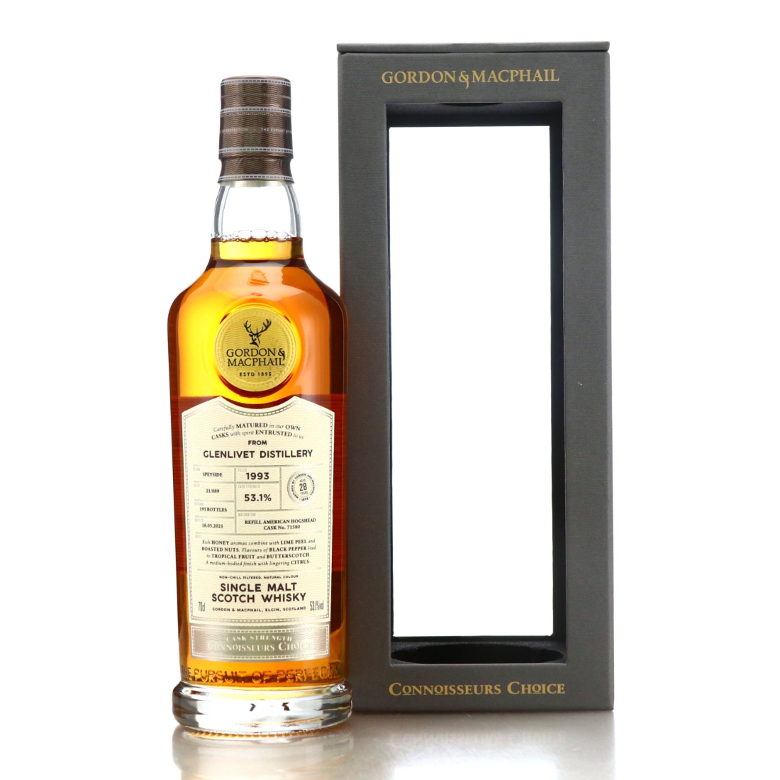 Glenlivet 1993 Gordon and MacPhail 28 Year Old Batch 21/089