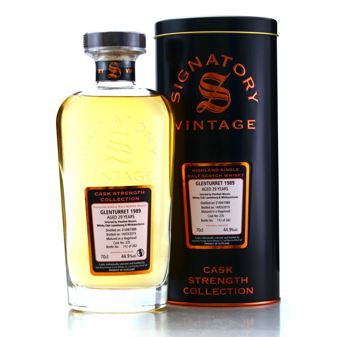 Glenturret 1989 Signatory Vintage 29 Year Old Cask Strength / Whisky Club Luxembourg