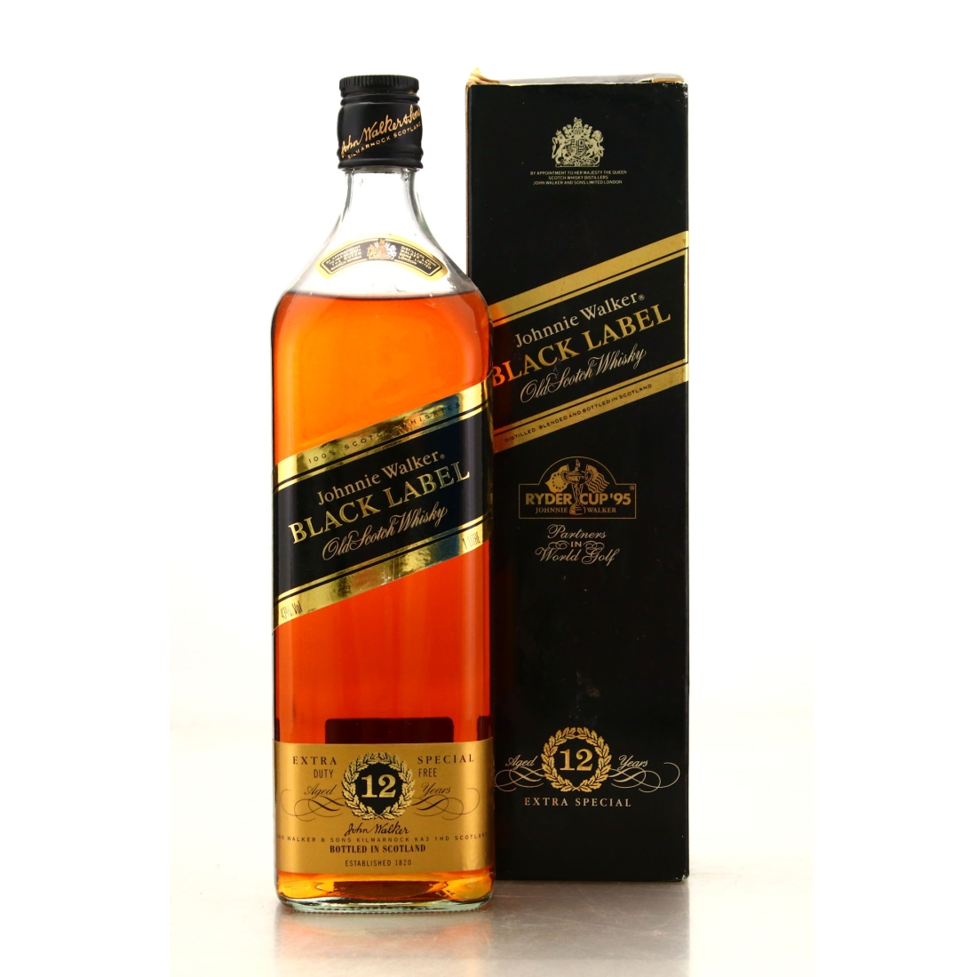 Johnnie Walker Black Label 12 Year Old 1 Litre / Ryder Cup 1995