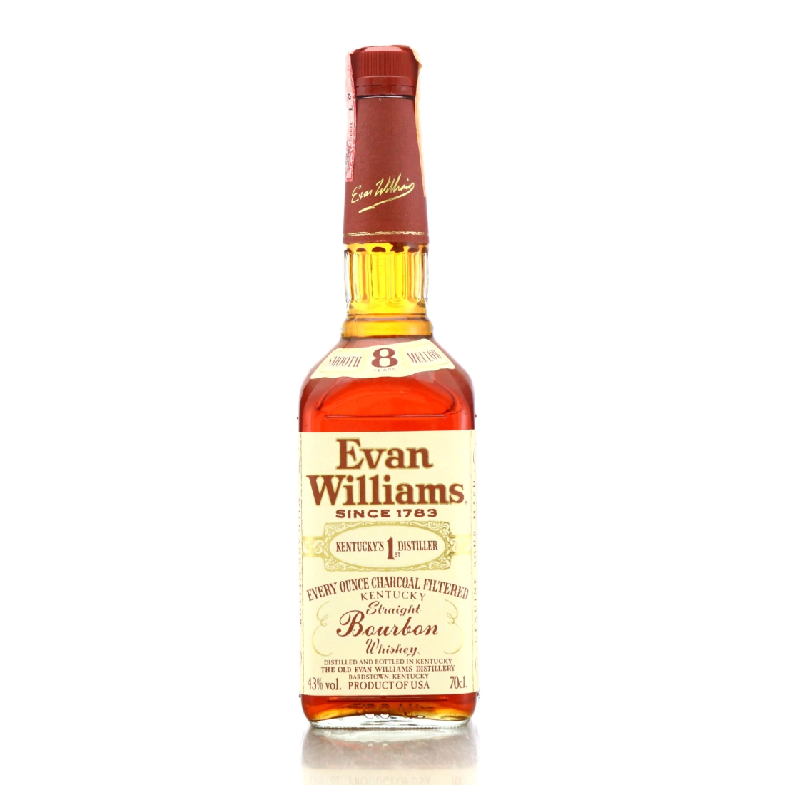 Evan Williams 8 Year Old Kentucky Straight Bourbon 1998 70cl