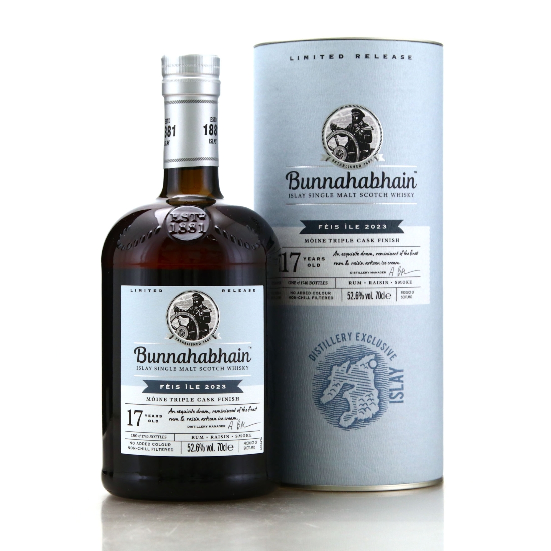 Bunnahabhain Moine 17 Year Old Triple Cask Finish / Feis Ile 2023
