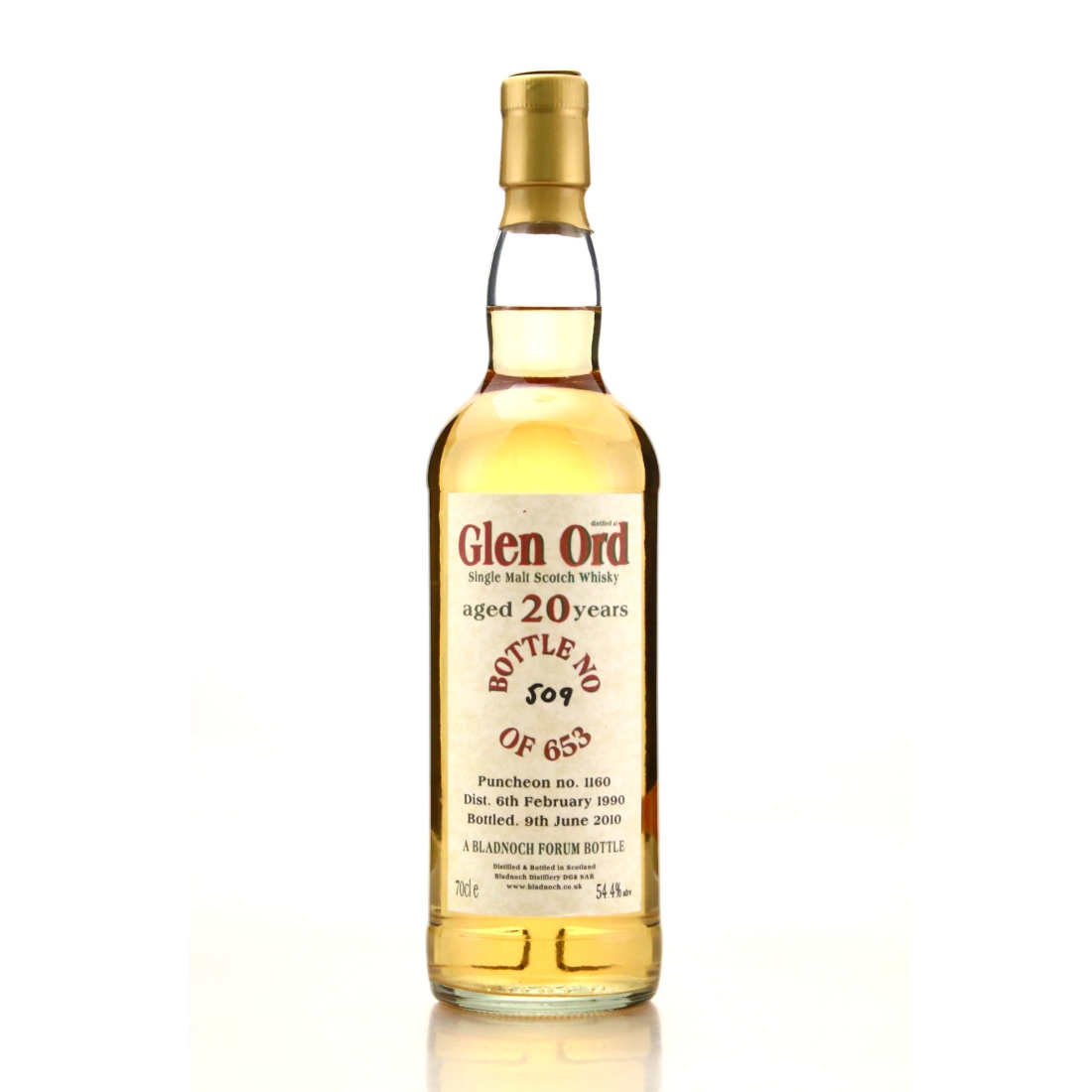 Glen Ord 1990 Bladnoch Forum 20 Year Old
