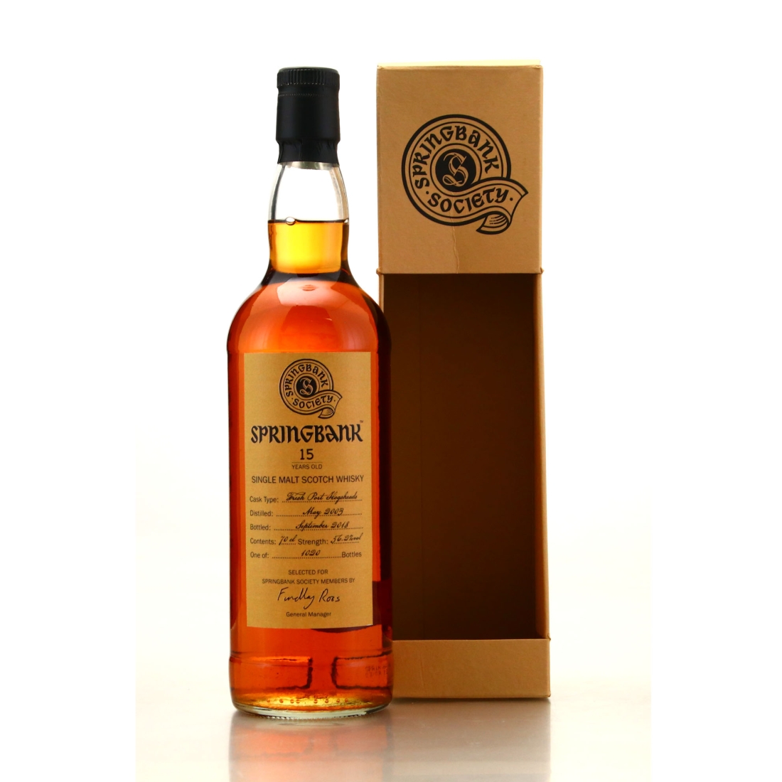 Springbank 2003 Springbank Society 15 Year Old / Fresh Port Hogsheads