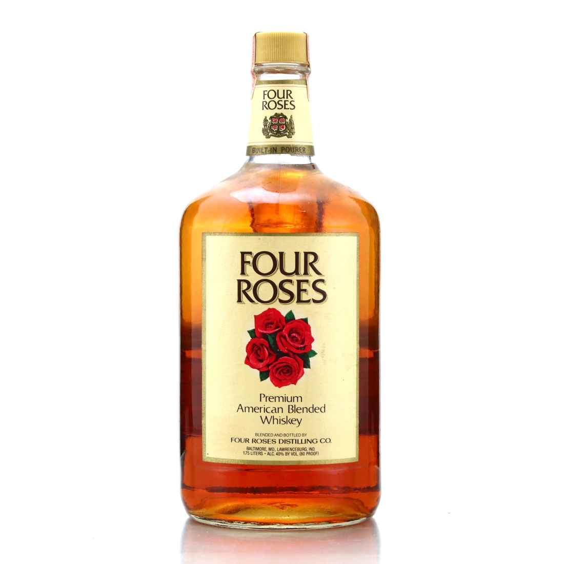 Four Roses Premium American Blended Whiskey 1.75 Litre 1980s