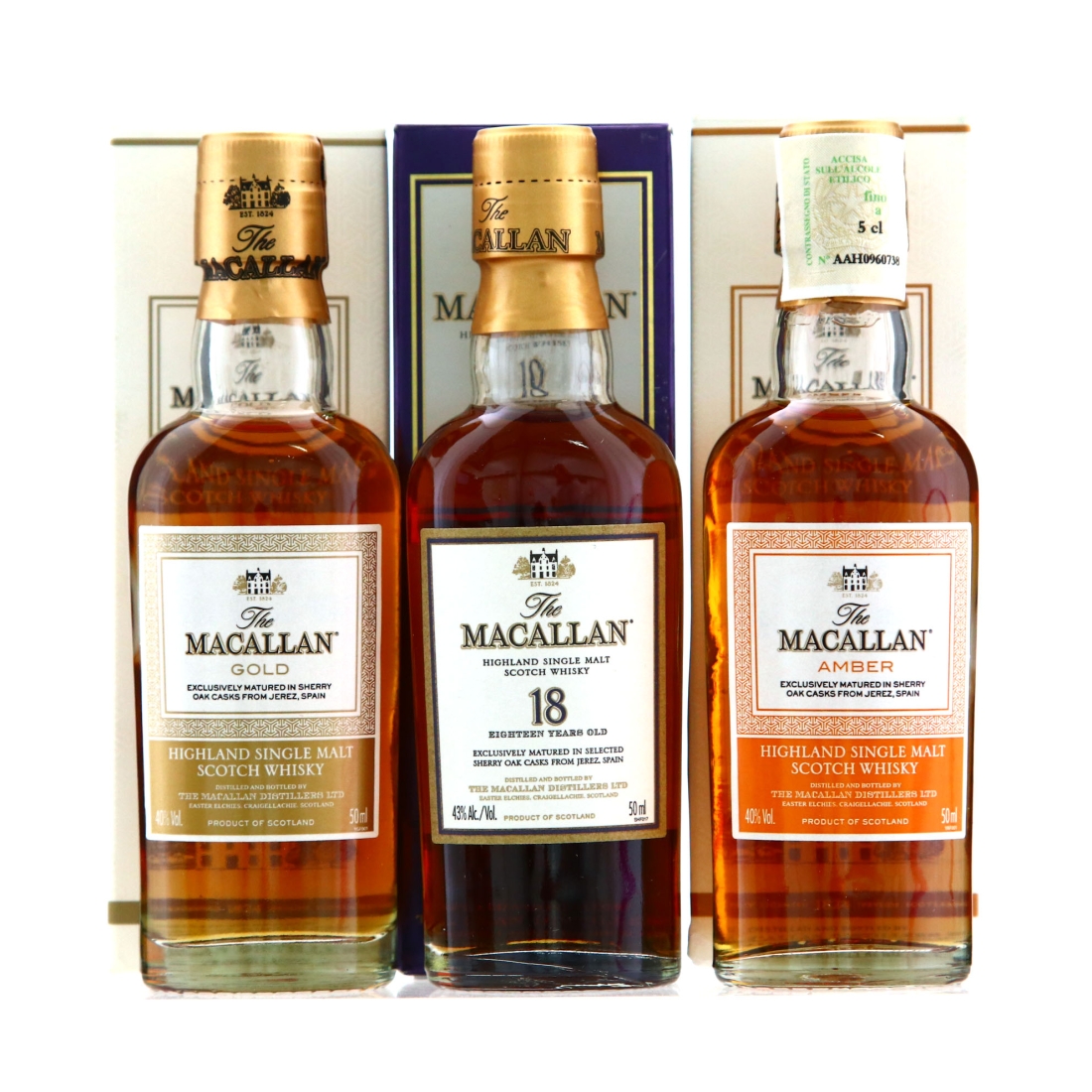 Macallan Miniature x 3
