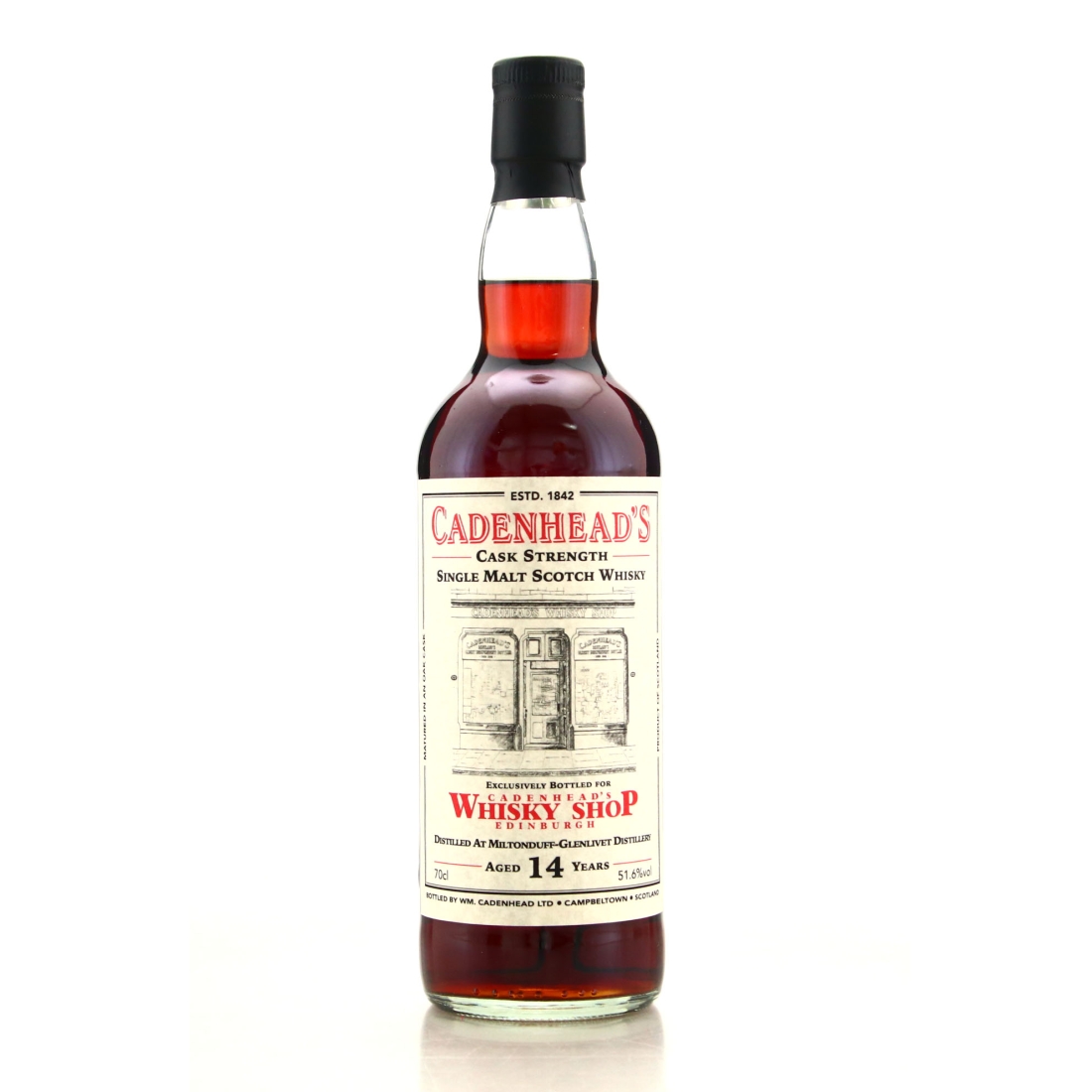 Miltonduff 2008 Cadenhead's 14 Year Old / Edinburgh Shop