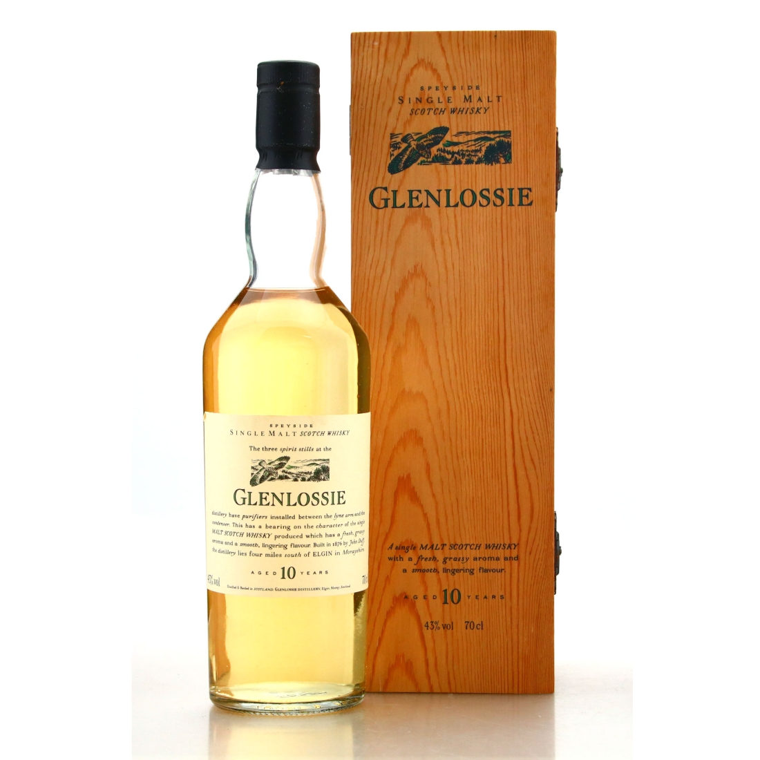 Glenlossie 10 Year Old Flora and Fauna / Wooden Box