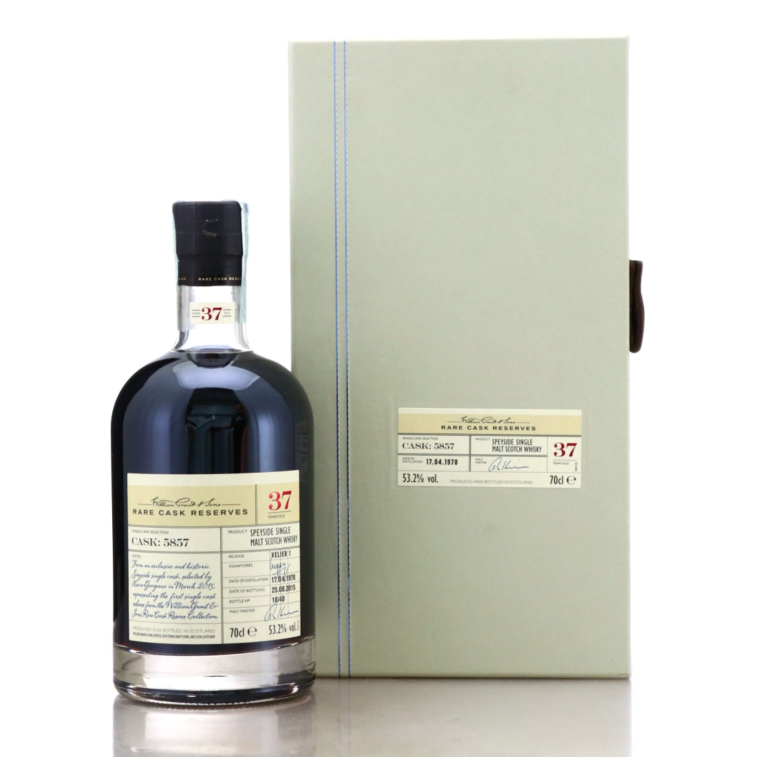 William Grant and Sons 1978 Rare Cask Reserves 37 Year Old #5857
