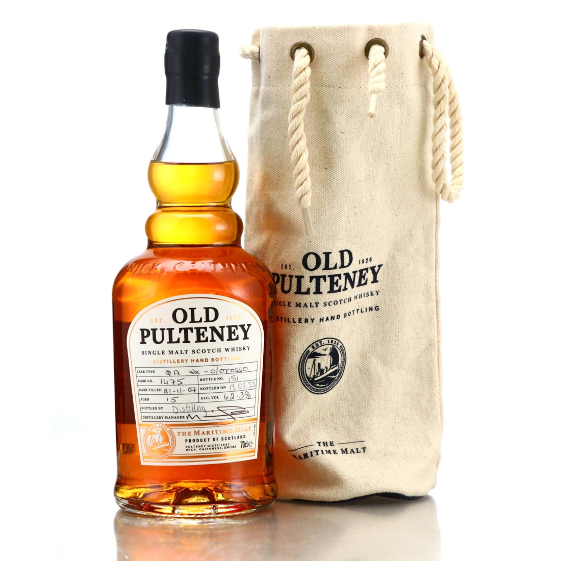 Old Pulteney 2007 Hand Filled 15 Year Old Cask #1475 / Oloroso