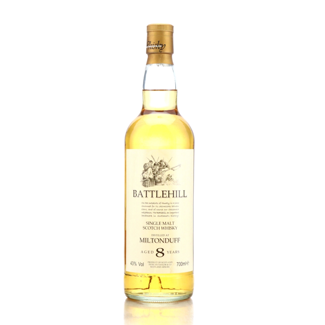 Miltonduff 8 Year Old Battlehill