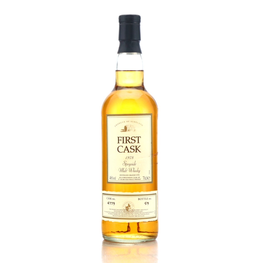 Glenlossie 1978 First Cask 27 Year Old