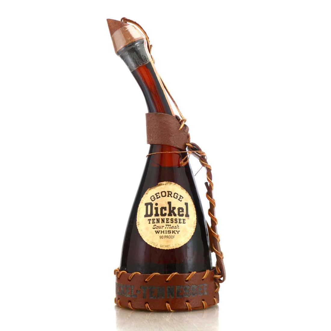 George Dickel 110th Anniversary Powderhorn Bottle 1987