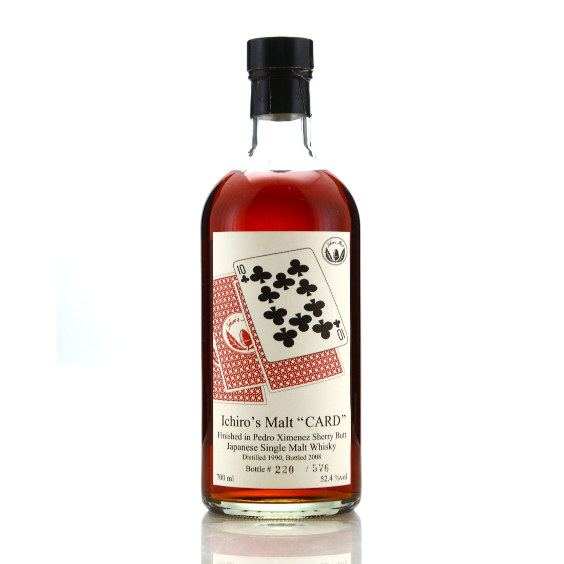 Hanyu 1990 Ichiro's Malt 'Card' #9032 / Ten of Clubs