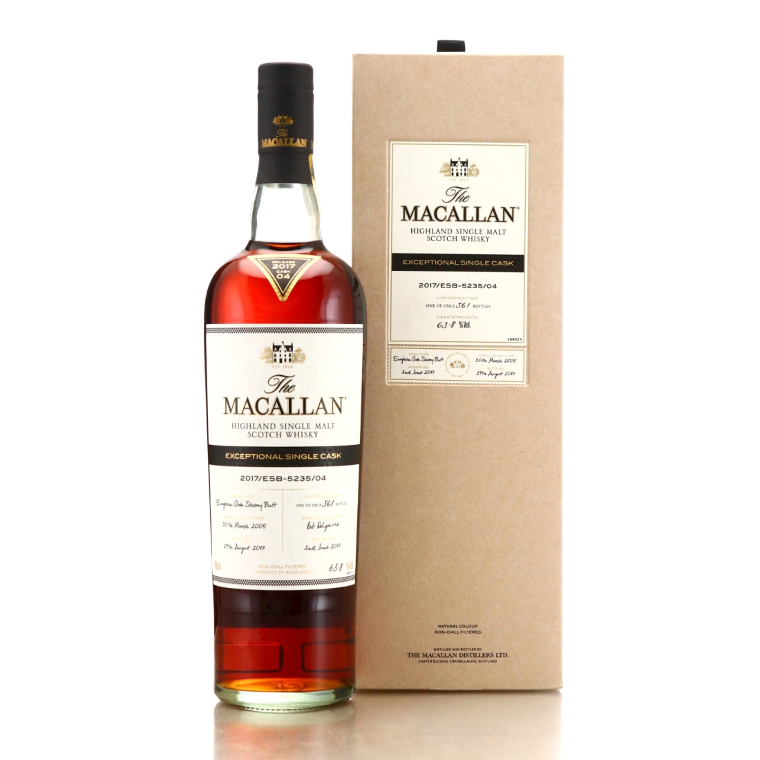 Macallan 2005 Exceptional Cask #5235-04 / 2017 Release