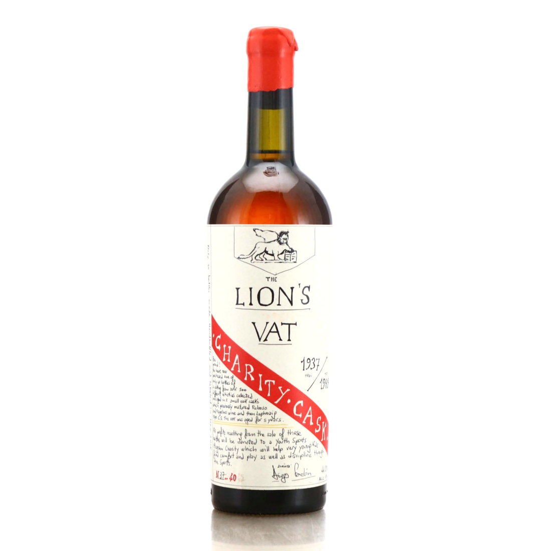 Lion's Vat 1937-1989 Charity Bottling / 1 of only 40