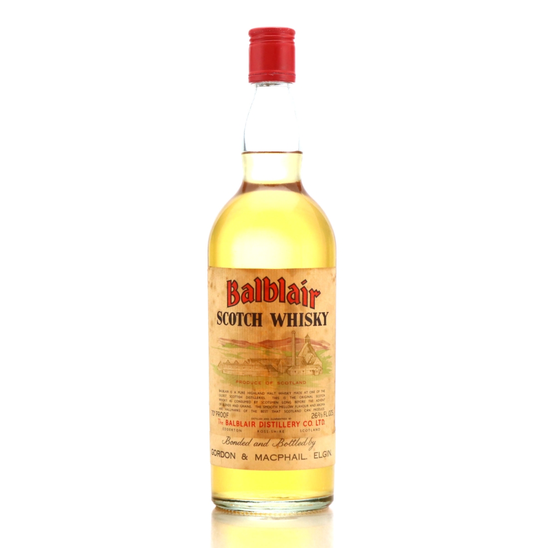 Balblair Gordon and MacPhail 70 Proof 1970s