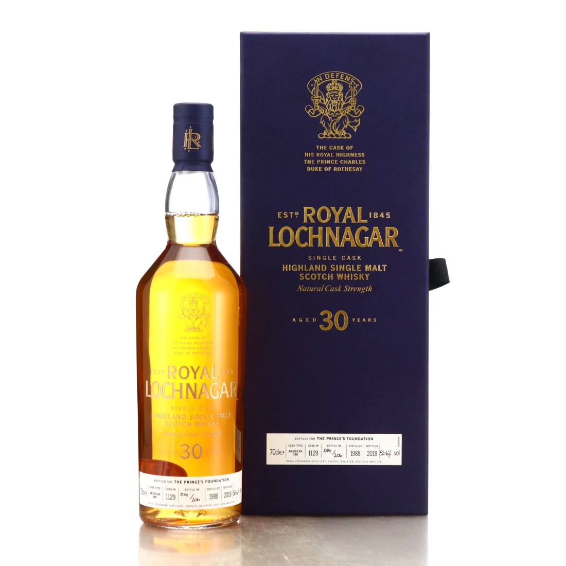 Royal Lochnagar 1988 Single Cask 30 Year Old / The Prince's Foundation