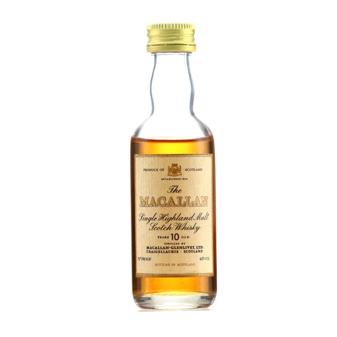 Macallan 10 Year Old Miniature 1980s
