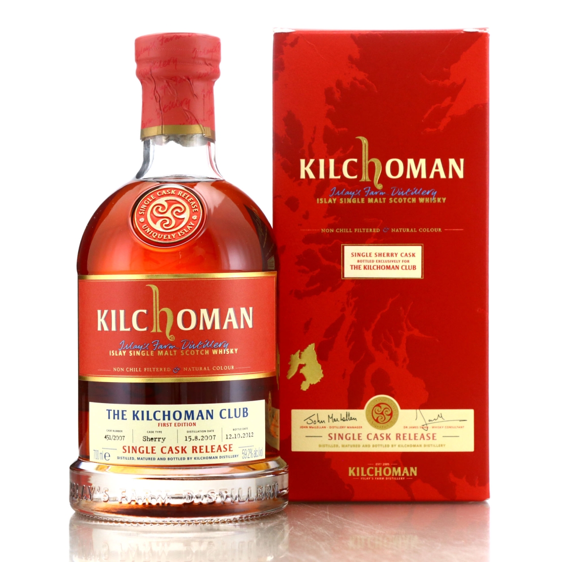 Kilchoman 2007 Single Sherry Cask #451 / Kilchoman Club 1st Edition