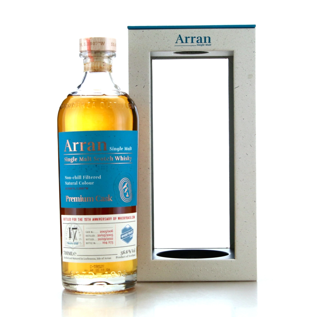 Arran 2005 Single Bourbon Cask 17 Year Old #006 / Whiskybase 15th Anniversary