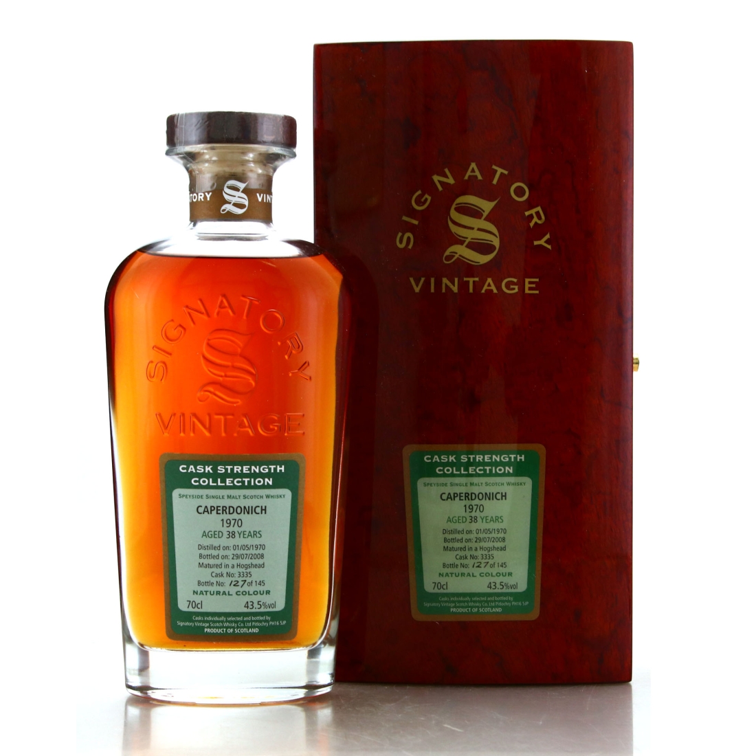 Caperdonich 1970 Signatory Vintage 38 Year Old Cask Strength