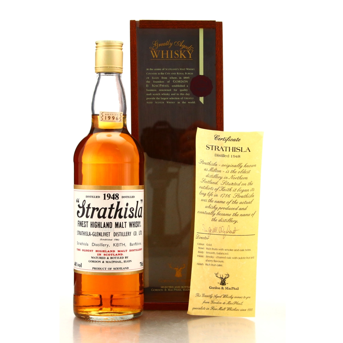 Strathisla 1948 Gordon and MacPhail bottled 1996