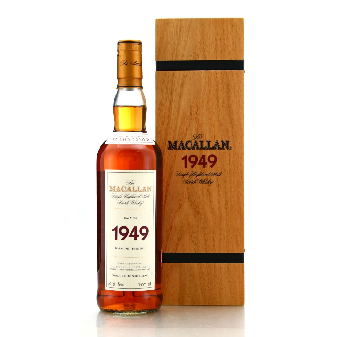 Macallan 1949 Fine and Rare 53 Year Old #136