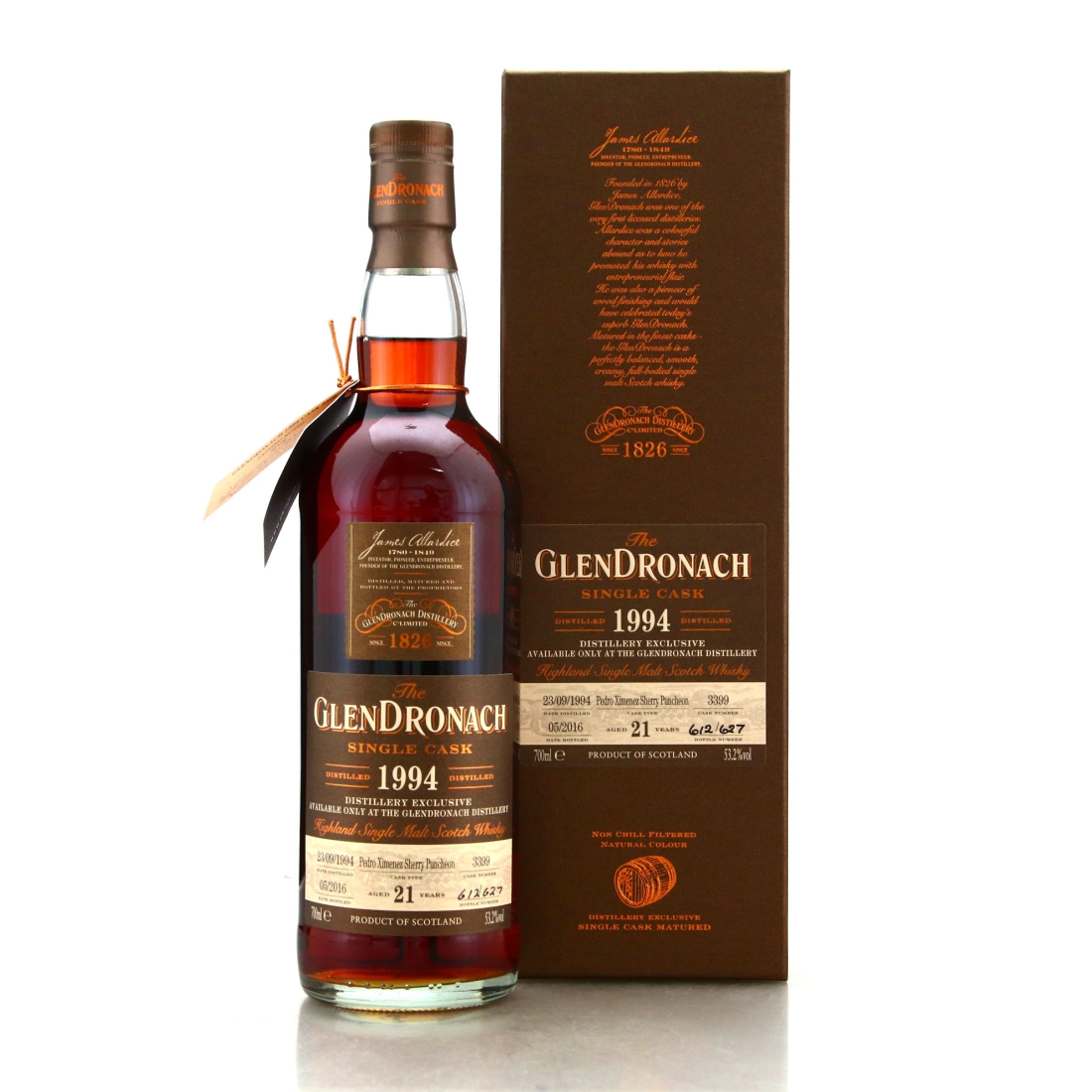 Glendronach 1994 Single PX Cask 21 Year Old #3399 / Distillery Shop