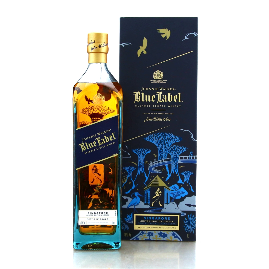 Johnnie Walker Blue Label 1 Litre / Singapore Limited Edition