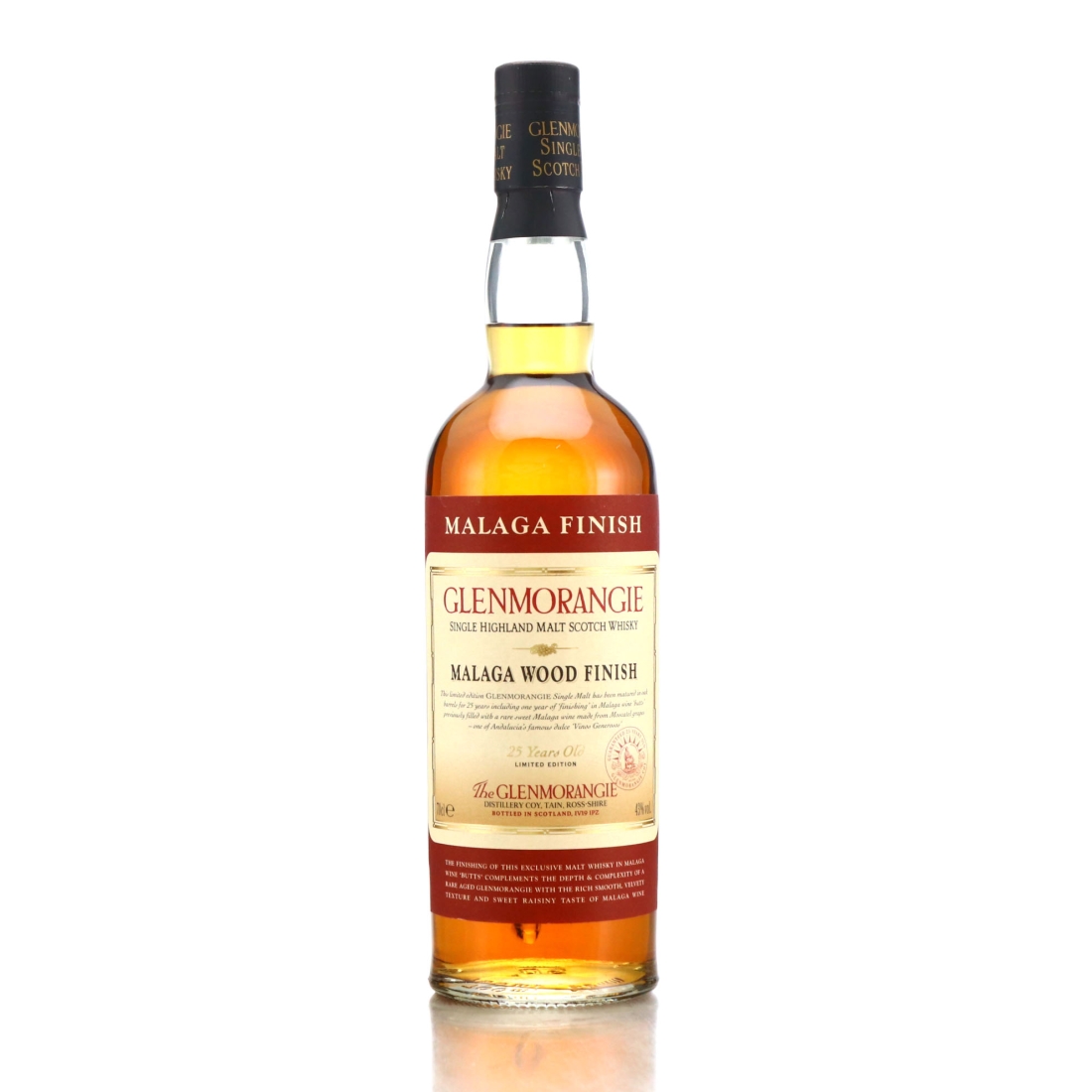 Glenmorangie 25 Year Old Malaga Wood Finish