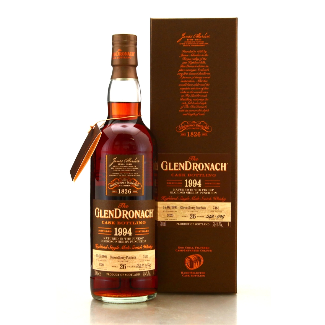 Glendronach 1994 Single Oloroso Cask 26 Year Old #7465 / Batch 18
