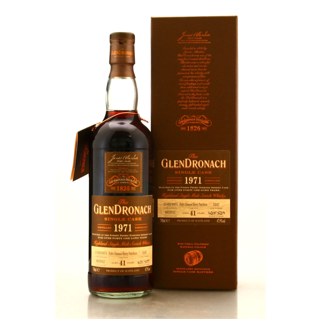 Glendronach 1971 Single PX Cask 41 Year Old #1247 / Batch 6
