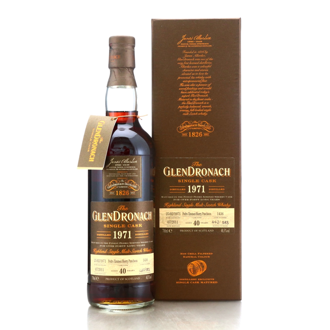 Glendronach 1971 Single PX Cask 40 Year Old #1436 / Batch 4