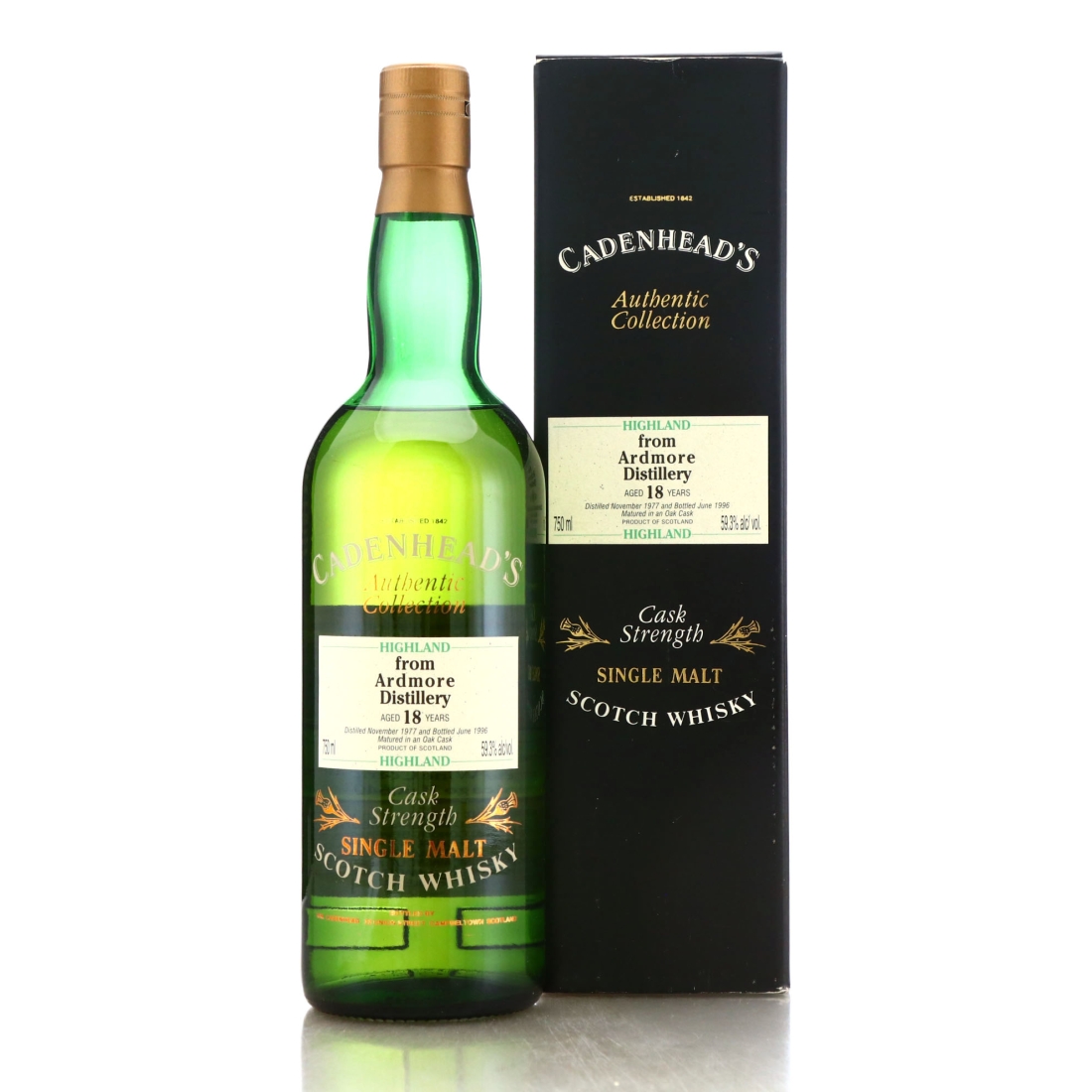 Ardmore 1977 Cadenhead's 18 Year Old 75cl / US Import
