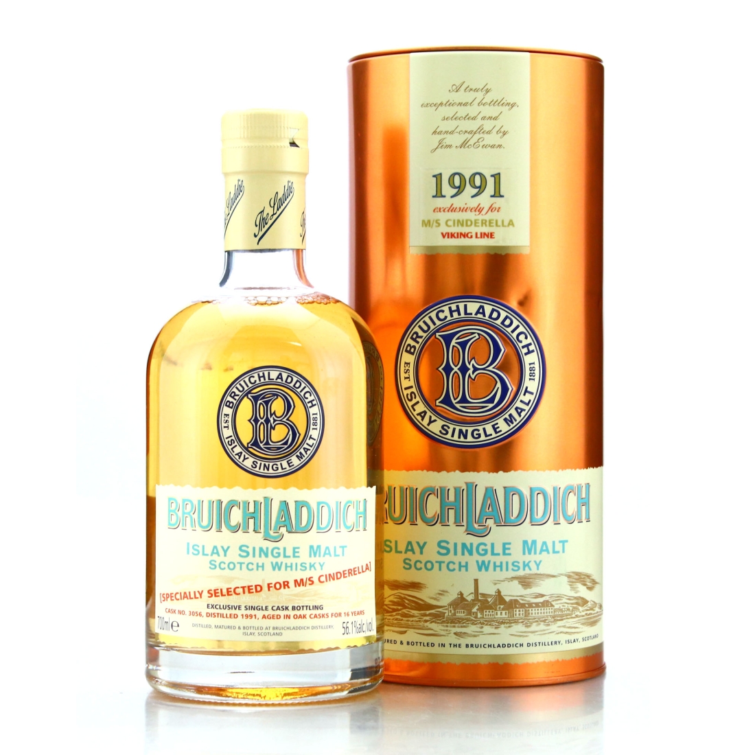 Bruichladdich 1991 Single Cask #3056 /  Viking Line