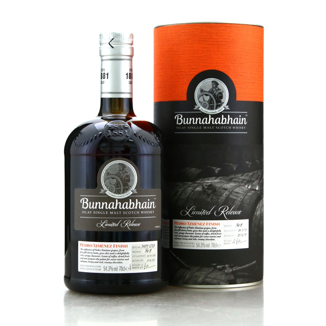 Bunnahabhain 2003 Pedro Ximenez Finish
