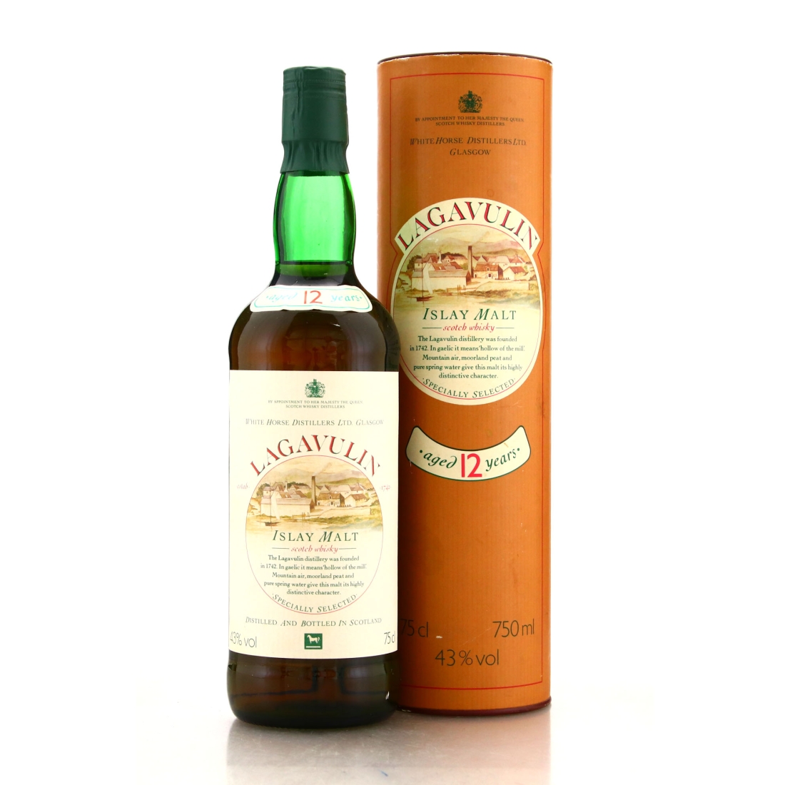 Lagavulin 12 Year Old White Horse 1980s
