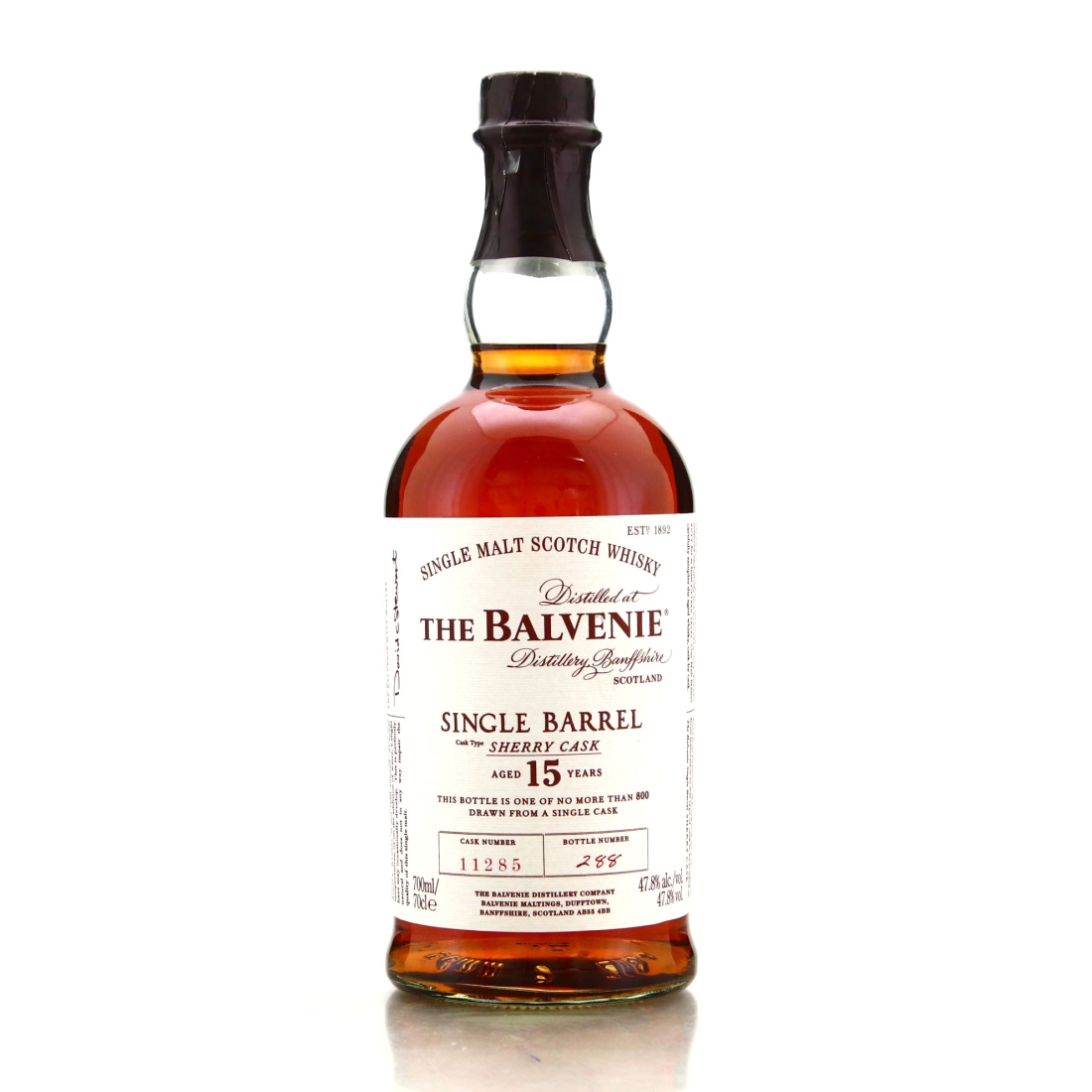 Balvenie 15 Year Old Sherry Cask Single Barrel #11285