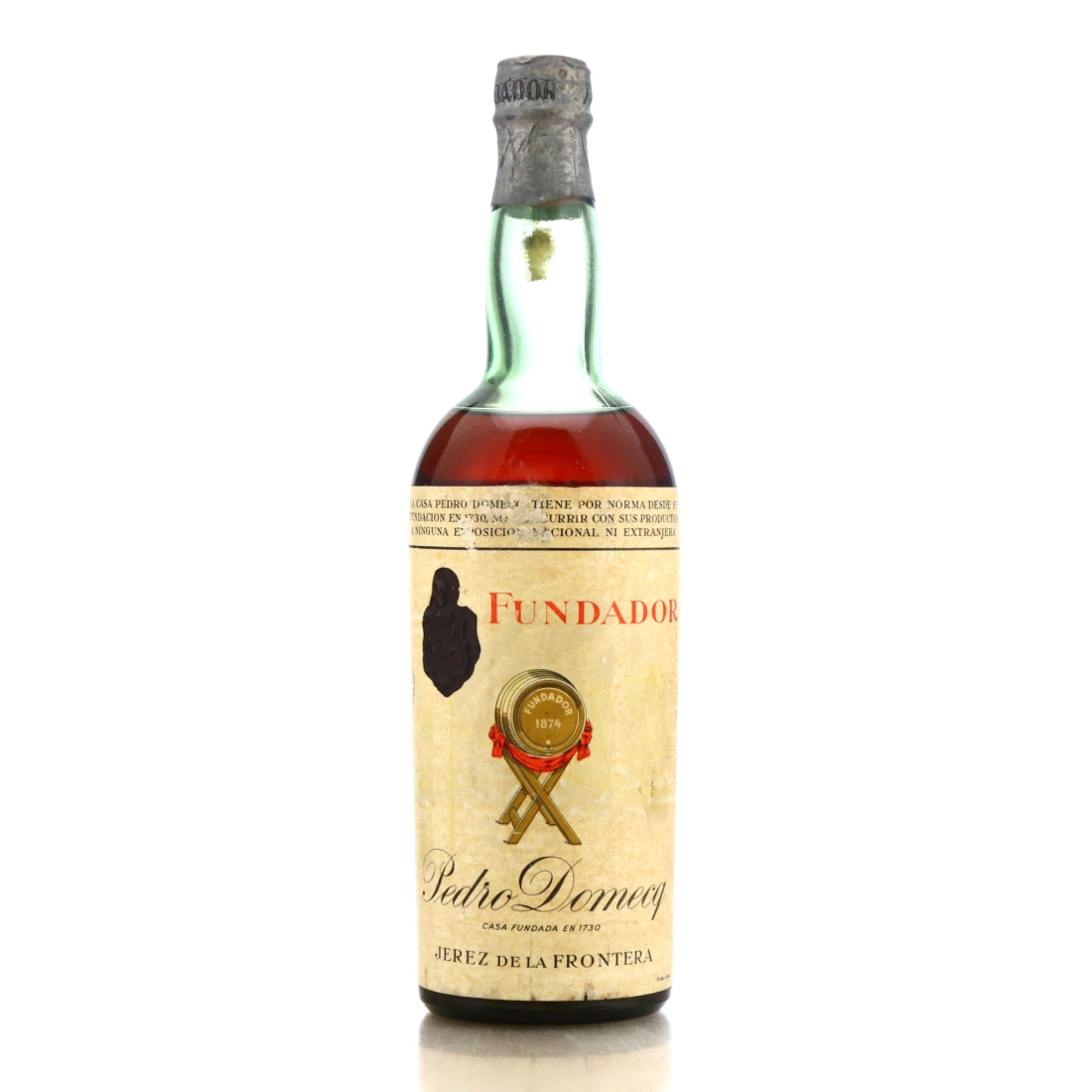Fundador Pedro Domecq Brandy 1950-60s