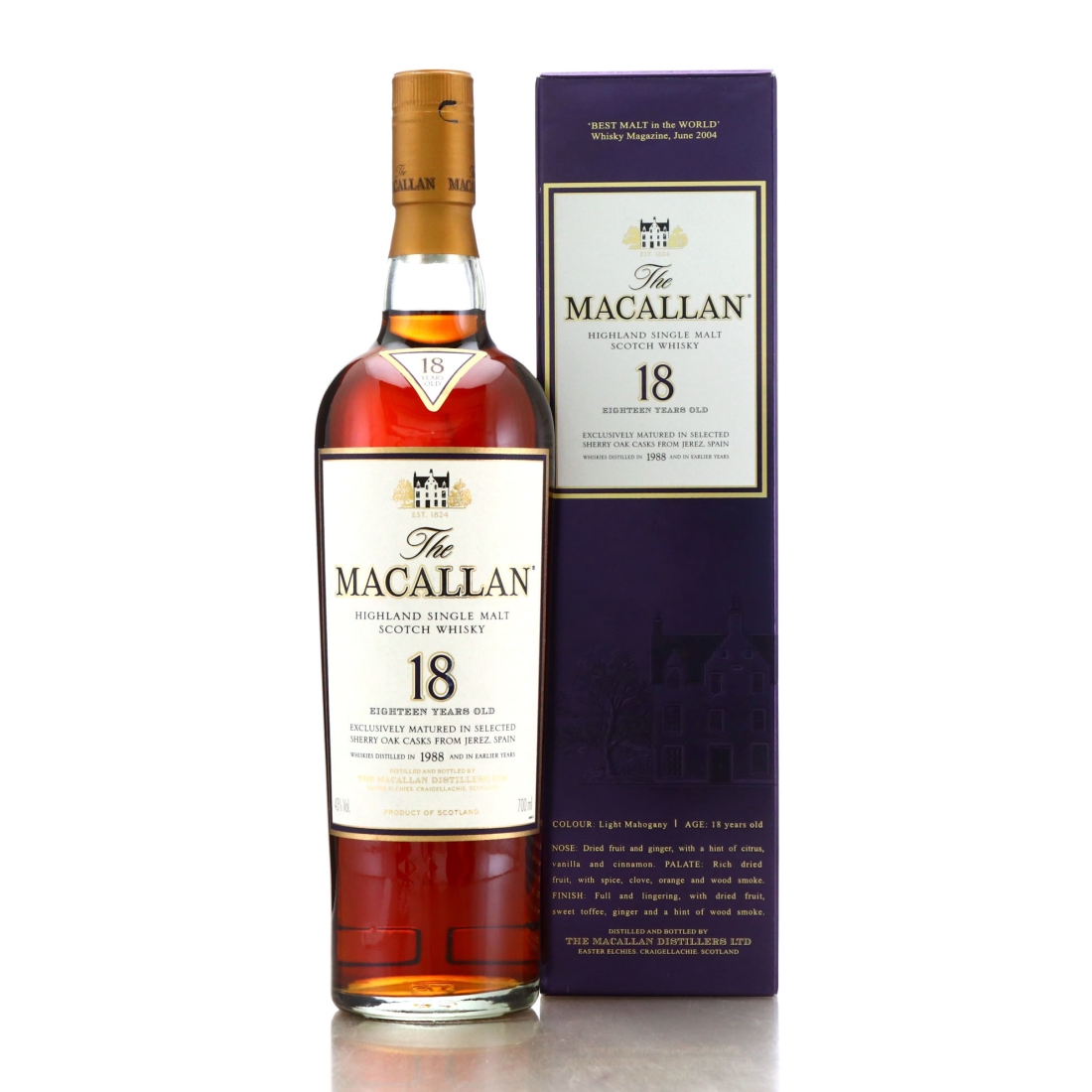 Macallan 1988 18 Year Old