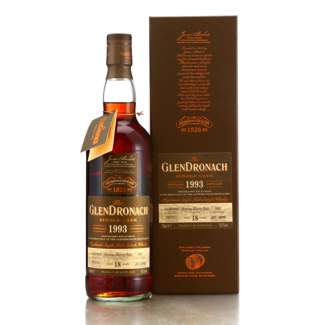 Glendronach 1993 Single Oloroso Cask 18 Year Old #1607 / Distillery Shop