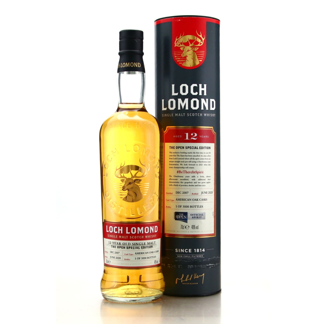 Loch Lomond 2007 American Oak 12 Year Old The Open 2020