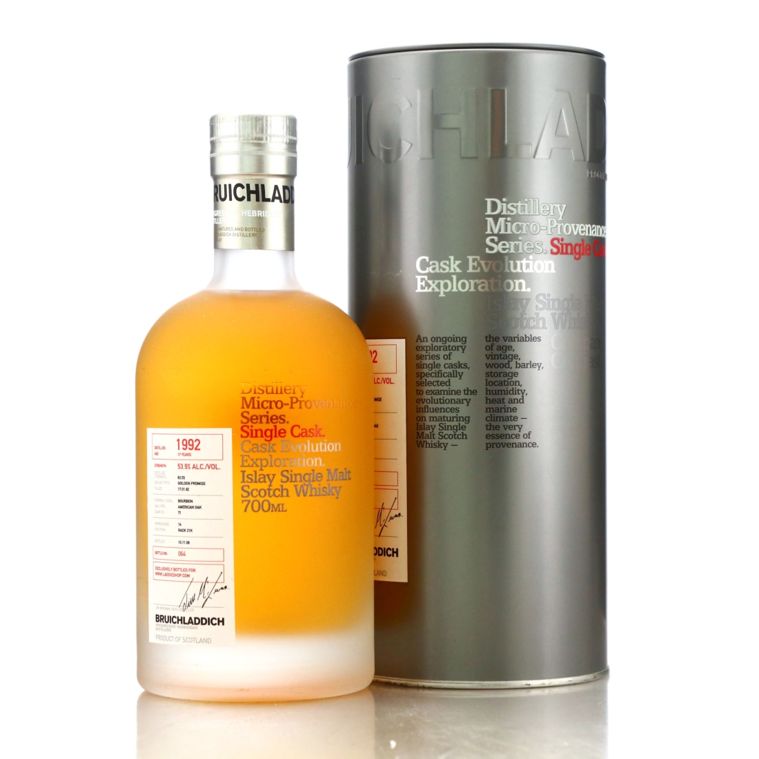Bruichladdich 1992 Micro Provenance Single Cask 17 Year Old #71