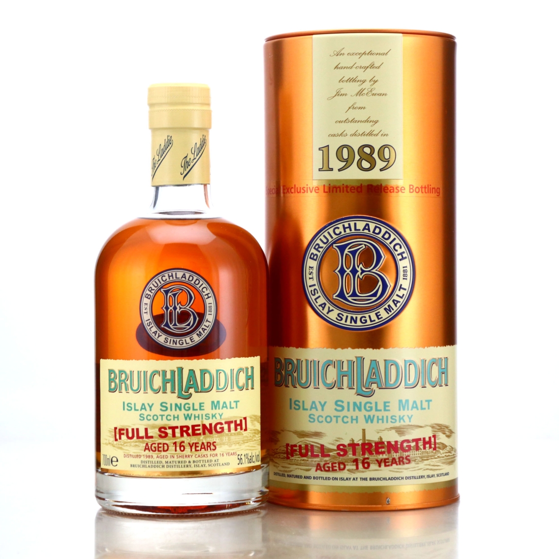 Bruichladdich 1989 Full Strength 16 Year Old