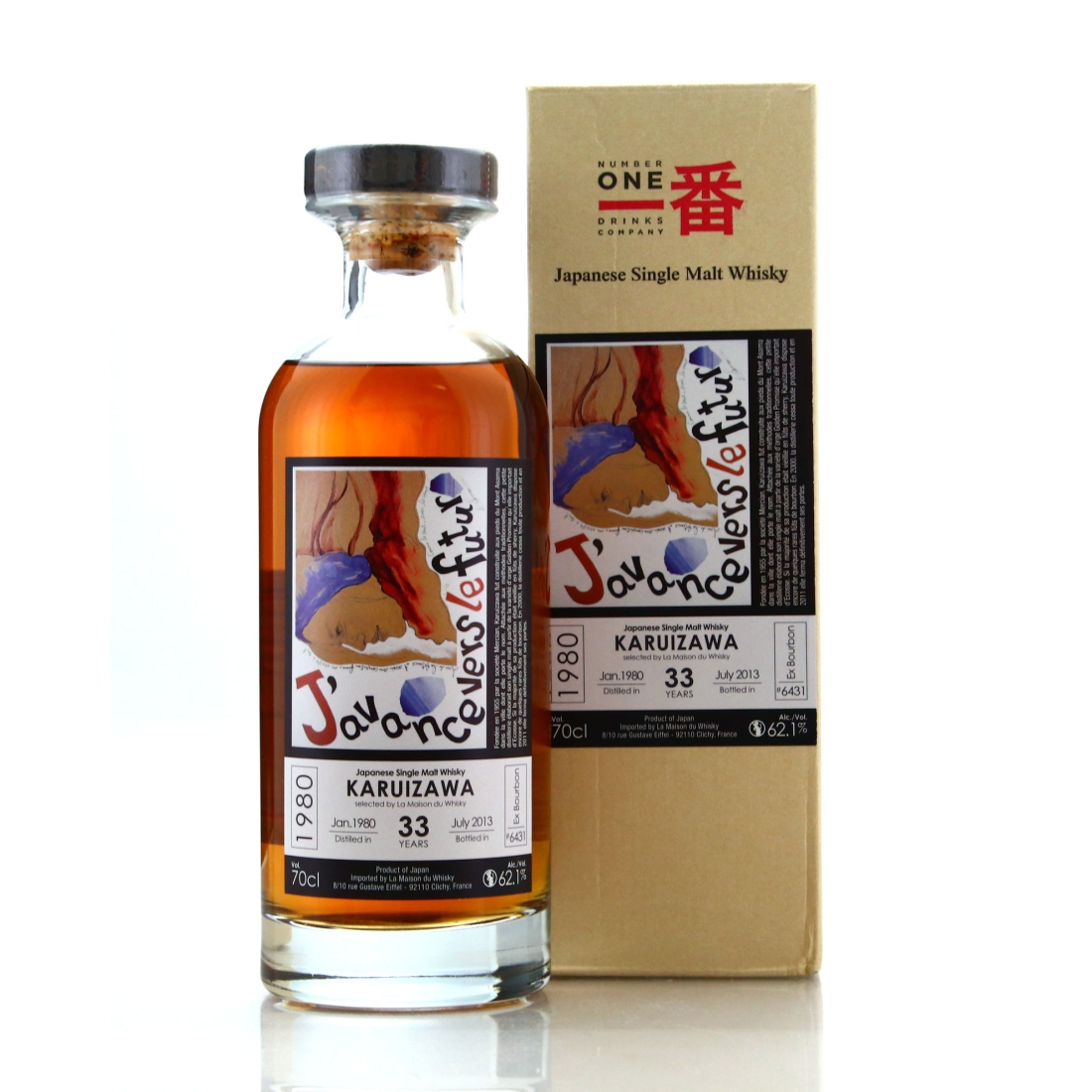 Karuizawa 1980 Single Cask 33 Year Old #6431 / J'Avance Vers Le Futur