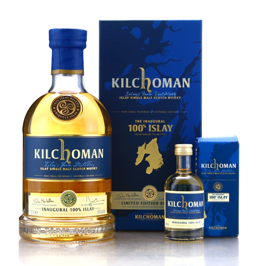 Kilchoman 100% Islay Inaugural Release / includes Miniature