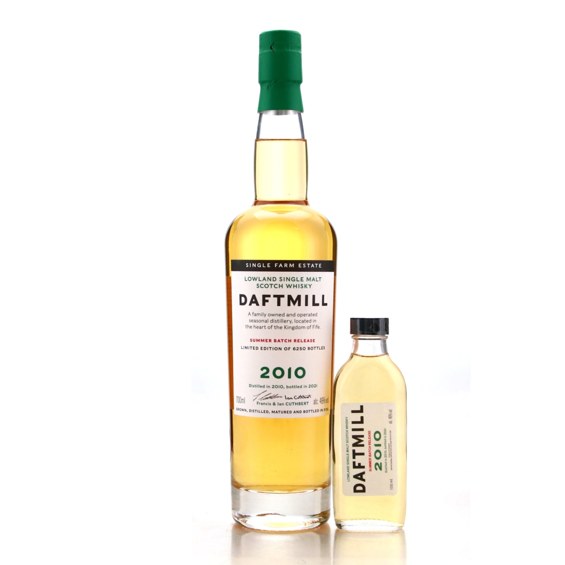 Daftmill 2010 Summer Batch Release 2021 with 10cl Sample