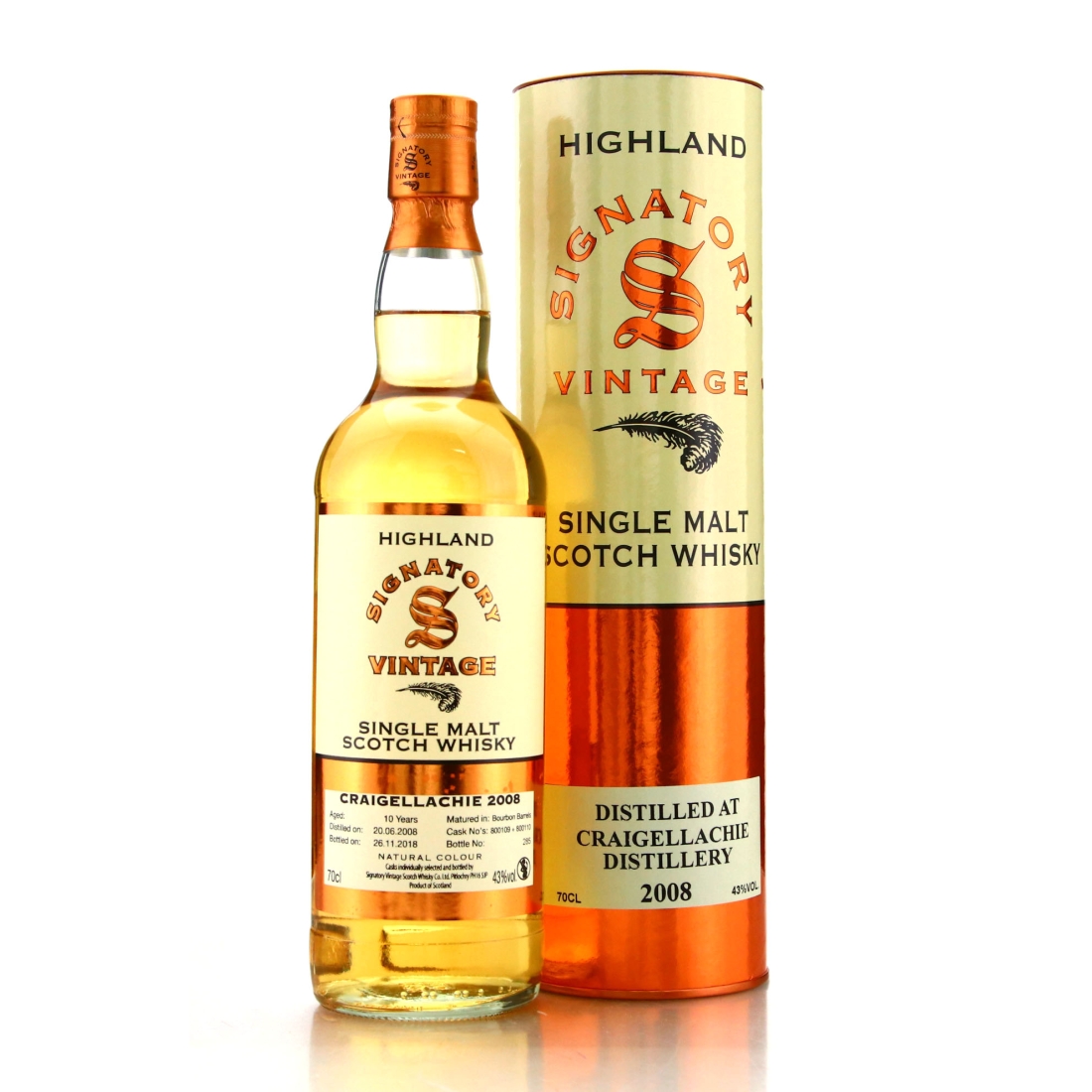 Glenallachie 2008 Signatory Vintage 10 Year Old
